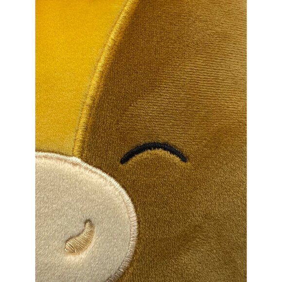 Squishmallow Brown & Yellow Cow Plush Toy With Orange Hair Soft & Huggable 12" T - Picture 2 of 12